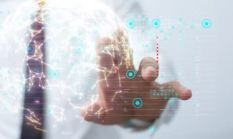 A Software, web development, programming concept. Abstract Programming Foto stock