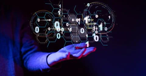 A Software, web development, programming concept. Abstract Programming Foto stock