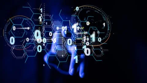 A Software, web development, programming concept. Abstract Programming Foto stock