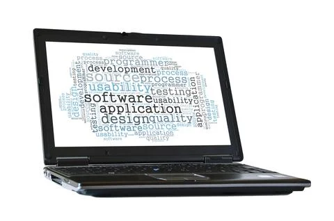 Software word cloud Stock Photos