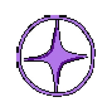 Software y2k shape pixel art vector illustration Stock Illustration