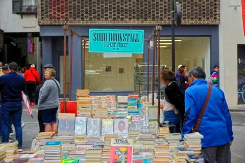 Soho Bookstall Stock Photos