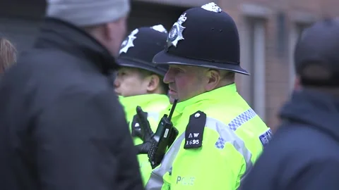 Soho evacuated again as another piece of Second World War bomb found Stock Footage 148561476