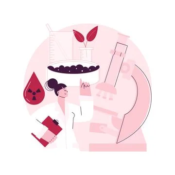 Soil analysis abstract concept vector illustration. Illustrazione stock