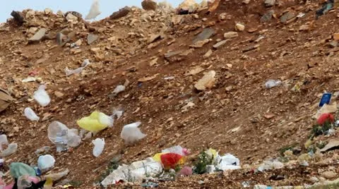 Soil and trash Stock Footage 12243325