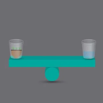 Soil and water Stock Illustration