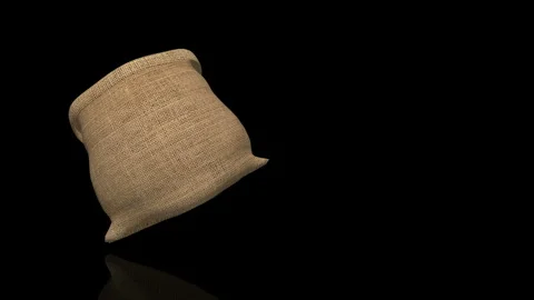 Soil Bag turns on itself - loop animation Stock Footage 251709062