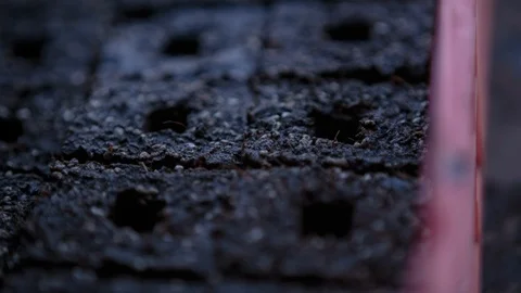 Soil blocks in greenhouse Video stock 94884081