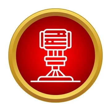 Soil compactor equipment icon representing groundwork and construction イラスト素材