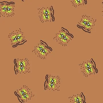 Soil contamination pcb vector seamless pattern Stock Illustration