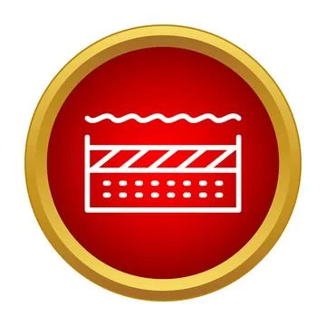 Soil cross section layers geology icon design 库存插图