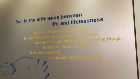 Soil is the Difference Between Life and Lifelessness Signage Stock Footage 169458851
