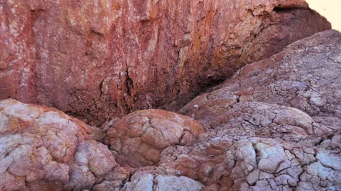 Soil erosion, destruction of the top layer of soil. Vídeos de archivo 327665414