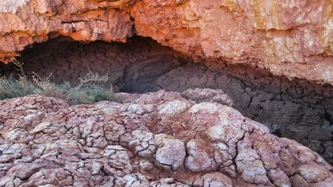 Soil erosion, destruction of the top layer of soil. Vídeos de archivo 327666902