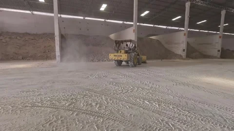 Soil filling by JCB Stock Footage 283428184