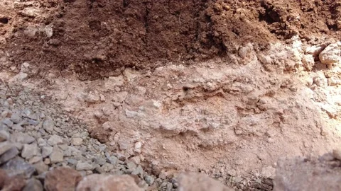 Soil forming brown layers 4K Stock Footage 162177412