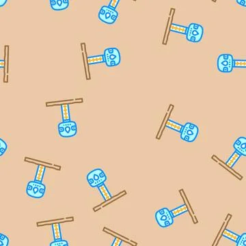 Soil moisture sensor agri tech vector seamless pattern Illustrazione stock