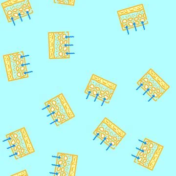 Soil permeability hydrogeologist vector seamless pattern Stock Illustration