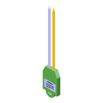 Soil ph meter icon isometric vector. Water alkaline Stock Illustration
