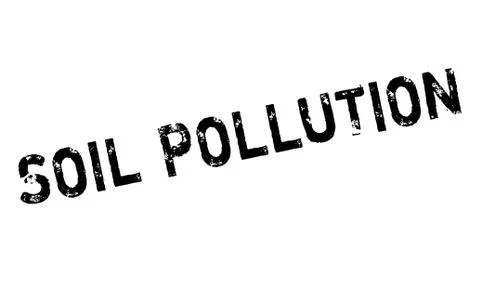 Soil Pollution rubber stamp Stock Illustration