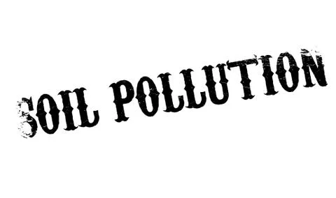 Soil Pollution rubber stamp Stock Illustration