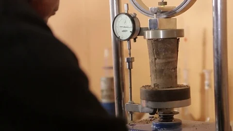 Soil pressure test Stock Footage 77048383