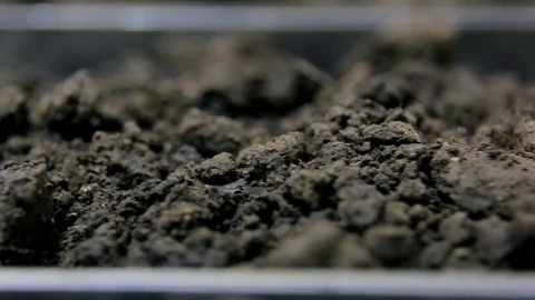 Soil probe. Panorama on the ground Stock Footage 72305371