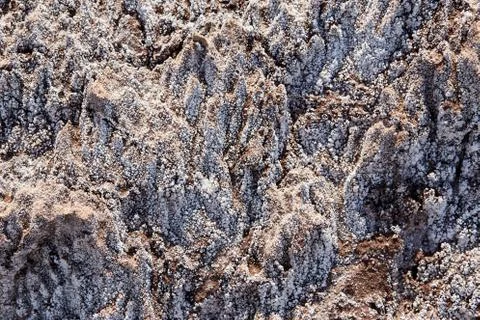 Soil salinity and cracks background texture Stock Photos