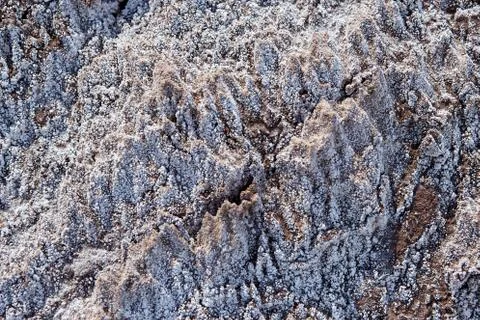 Soil salinity and cracks background texture Stock Photos
