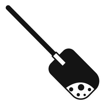 Soil sample being collected with shovel for analysis Illustrazione stock