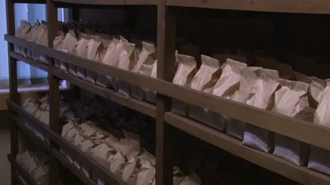 Soil samples for testing in the laboratory. Video stock 154475794