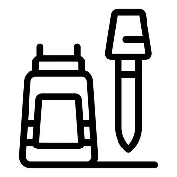 Soil sampling kit for agricultural analysis and research Illustrazione stock