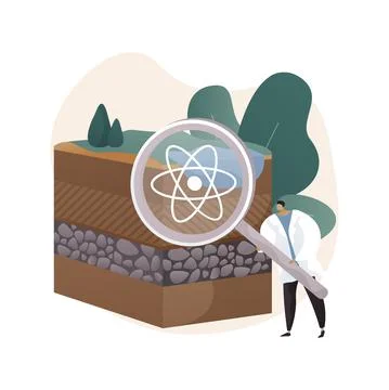 Soil science abstract concept vector illustration. Illustrazione stock