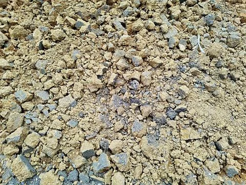 Soil structure that is being dug up Stock-Fotos