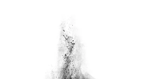 Soil Takeoff on a White Background 4K Video stock 219602756