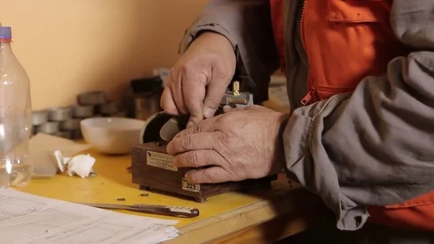 Soil test apparatus Stock Footage 77048315