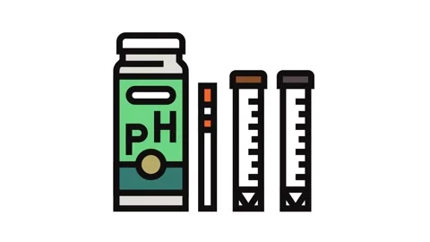 Soil test kit garden tool color icon animation Stock Footage 326099415