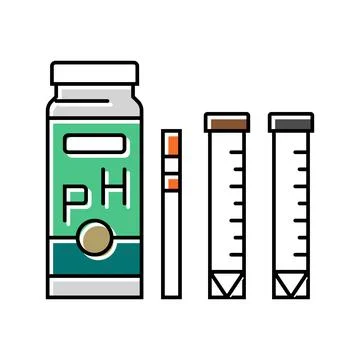 Soil test kit garden tool color icon vector illustration Stock Illustration