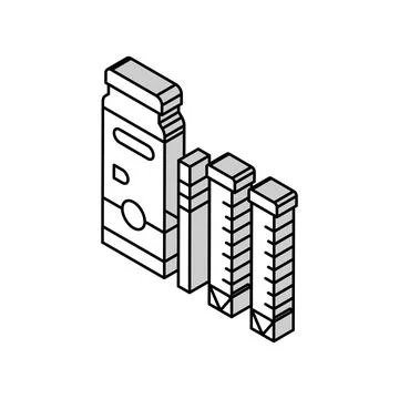 Soil test kit garden tool isometric icon vector illustration Stock Illustration