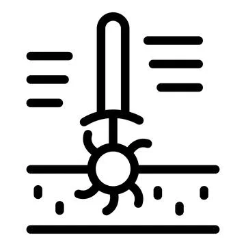 Soil testing with modern technologies showing data analysis for agriculture Stock Illustration