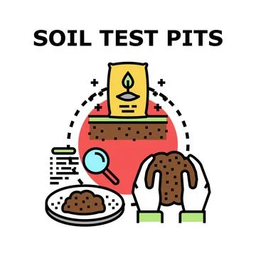 Soil testing process for agriculture and growth improvement Stock Illustration