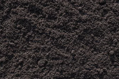 Soil texture background ,Black soil land for plant growth background. Top view Stock Photos
