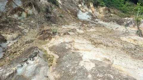 Soil texture in Batam Island Stock Photos