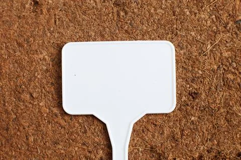 Soil texture close up. mock up. coconut briquette with writing boards Photos