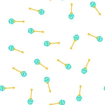 Soil thermometer compost vector seamless pattern Stockillustratie