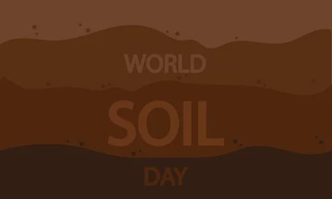 Soil world day layers background Stockillustratie