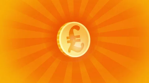 Сoin Englsh pound Stock Footage 64106361