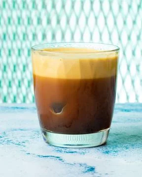 Soiree freddo espresso Stock Photos