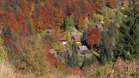 Sokolie in the autumn. 스톡 동영상 83063976