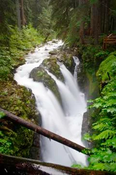 Sol Duc Falls 写真素材